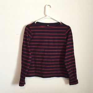 Uniqlo Striped Boatneck Long Sleeve